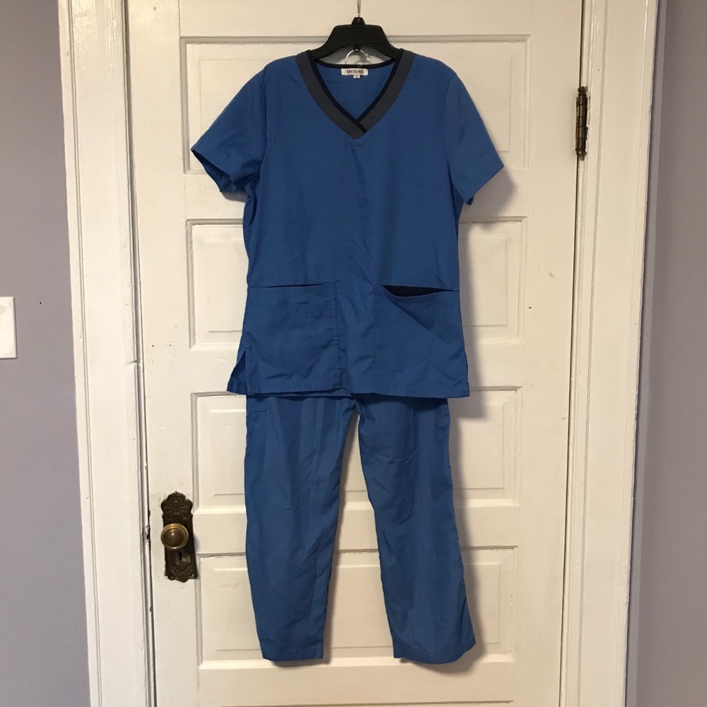 Light blue scrub set